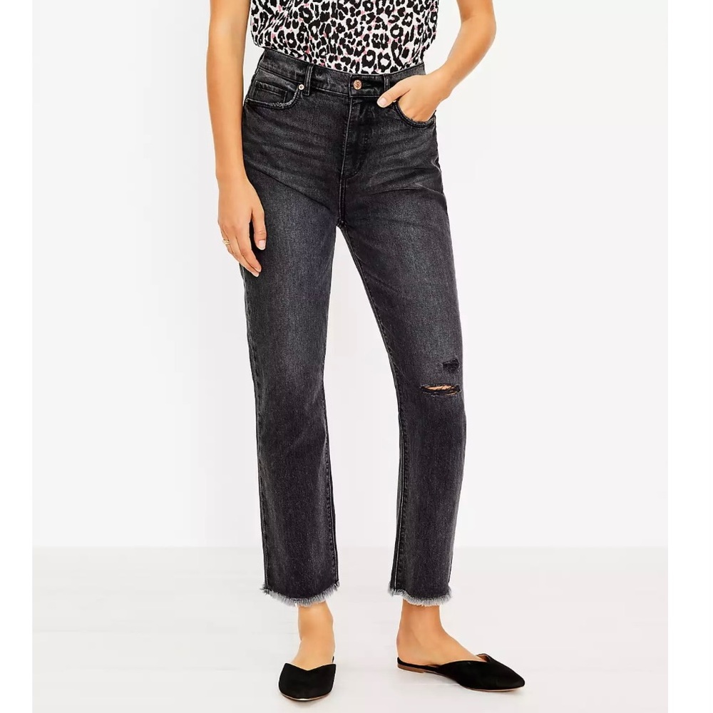 LOFT kick crop Jean